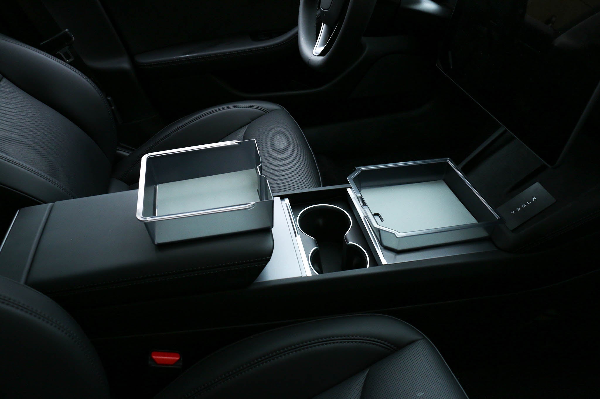 2024 Tesla Model 3 & 2025 Model Y Center Console Organizer Tray - Premium Storage Solution for Phone, Keys & Accessories - Perfect for Road Trips & Daily Commute