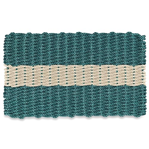 Dark Green With Light Tan Stripe