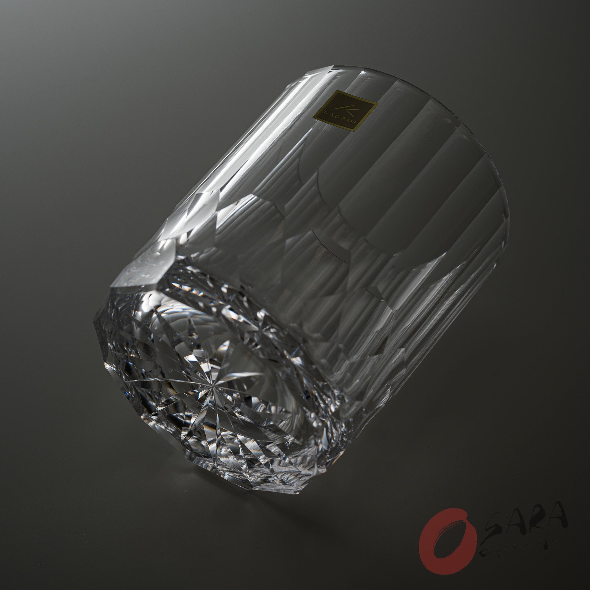 Premium KAGAMI Crystal Japanese Handmade Whiskey Glass Set - 370ml (12.5oz) Luxury Barware for Scotch, Bourbon & Cocktails - Elegant White Dew Design - Perfect for Home Bar, Gifts & Special Occasions