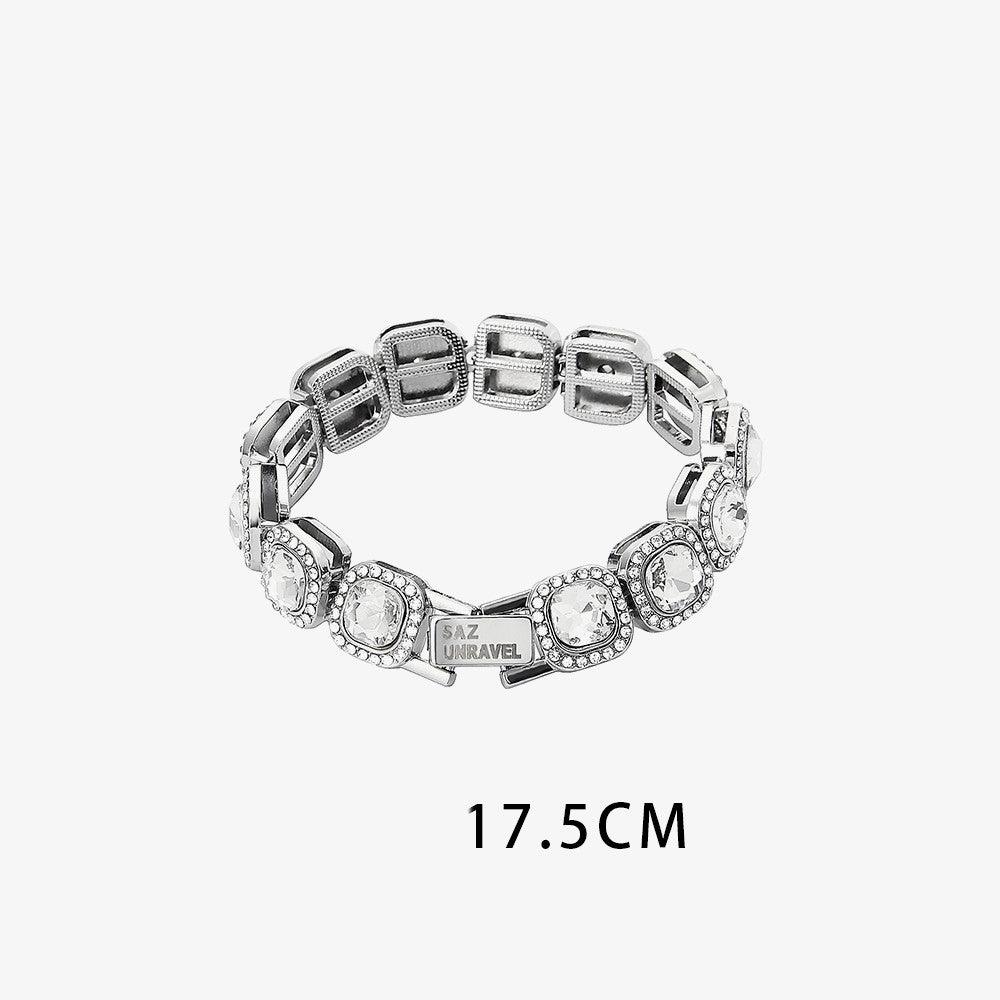 Diamond Bracelet for Men - Rock Sugar Style Luxury Cuff Bangle - Perfect for Gifts, Weddings & Special Occasions