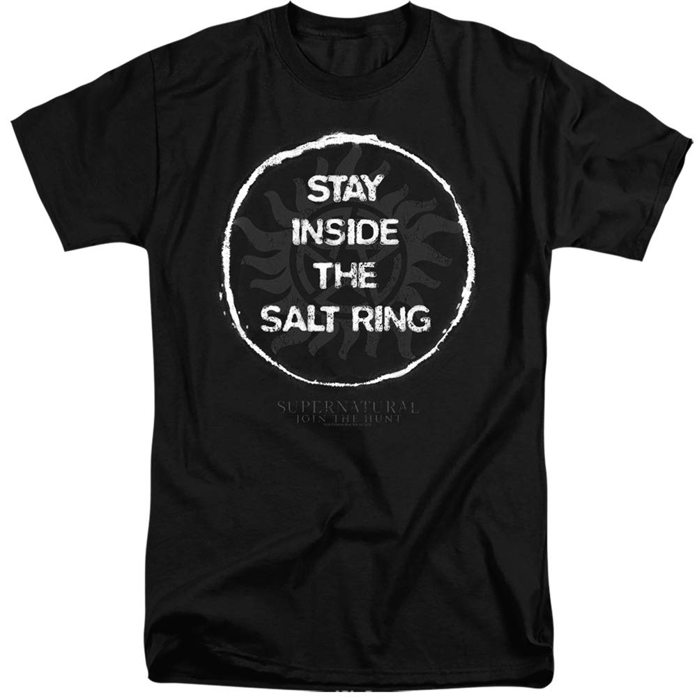 Supernatural Stay Inside The Salt Ring Unisex T-Shirt for Men & Women - Comfortable Cotton Tee for TV Show Fans, Cosplay, and Casual Wear