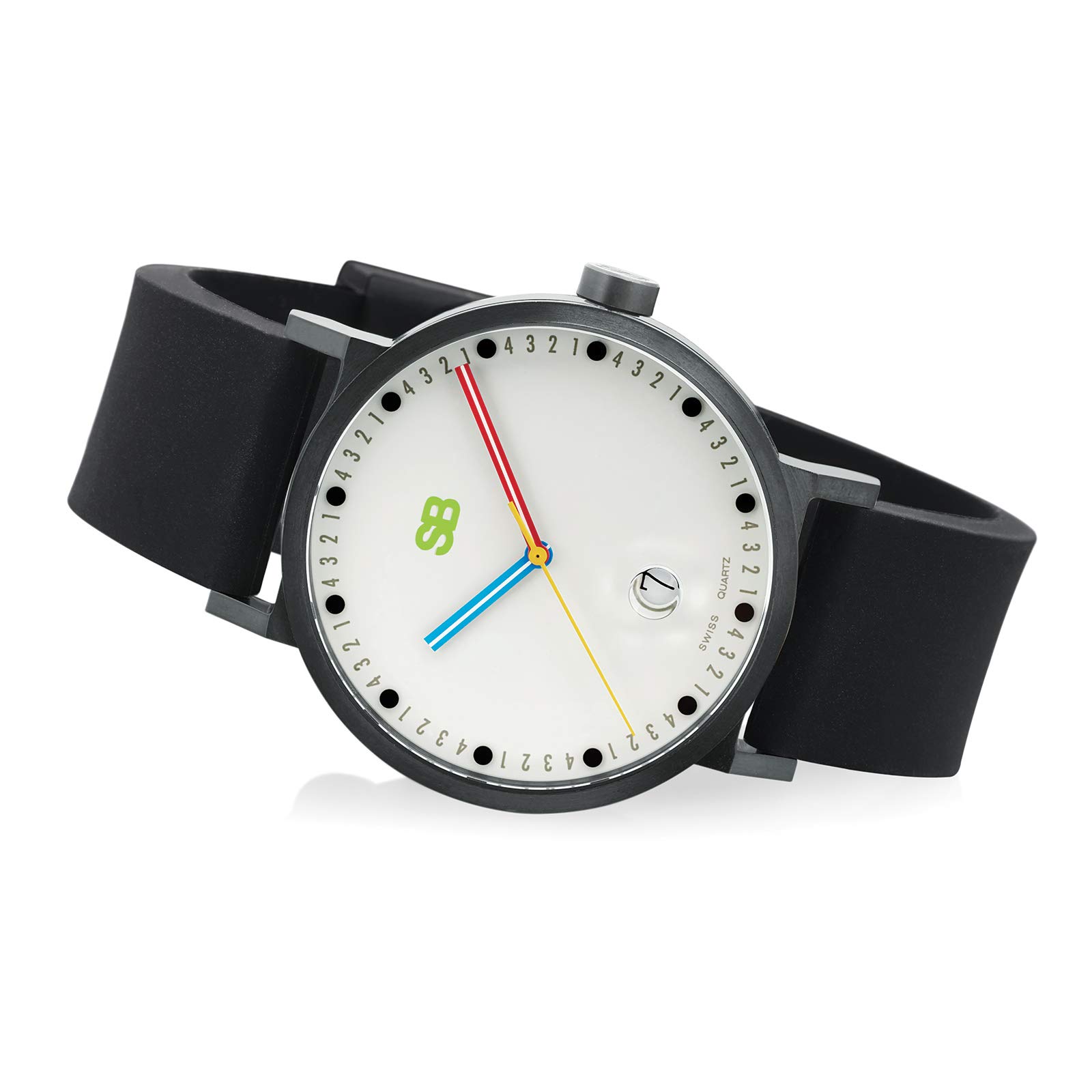 SB16.1-B: SB Metropolis Collection - Stylish Black Countdown Watch for Men & Women | Perfect for Sports, Fitness Tracking & Gift Giving