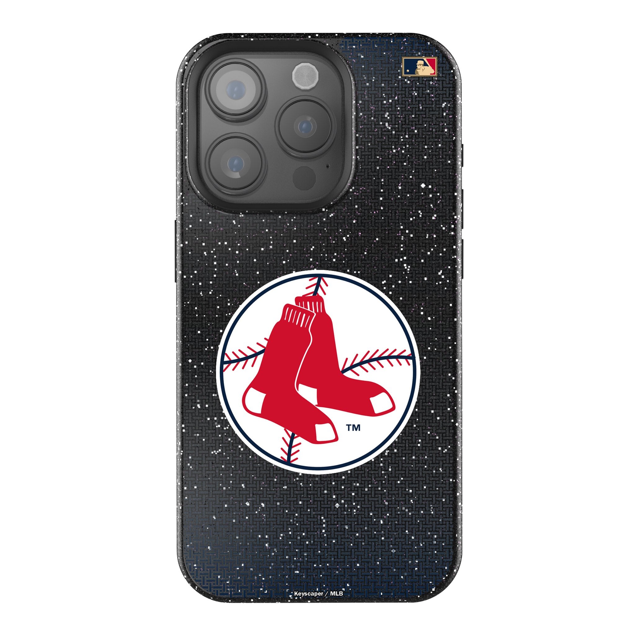 Boston Red Sox 1970-1975 Cooperstown Collection Linen Bling Phone Case for iPhone - Vintage Baseball Fan Gift & Protective Cover for Sports Enthusiasts