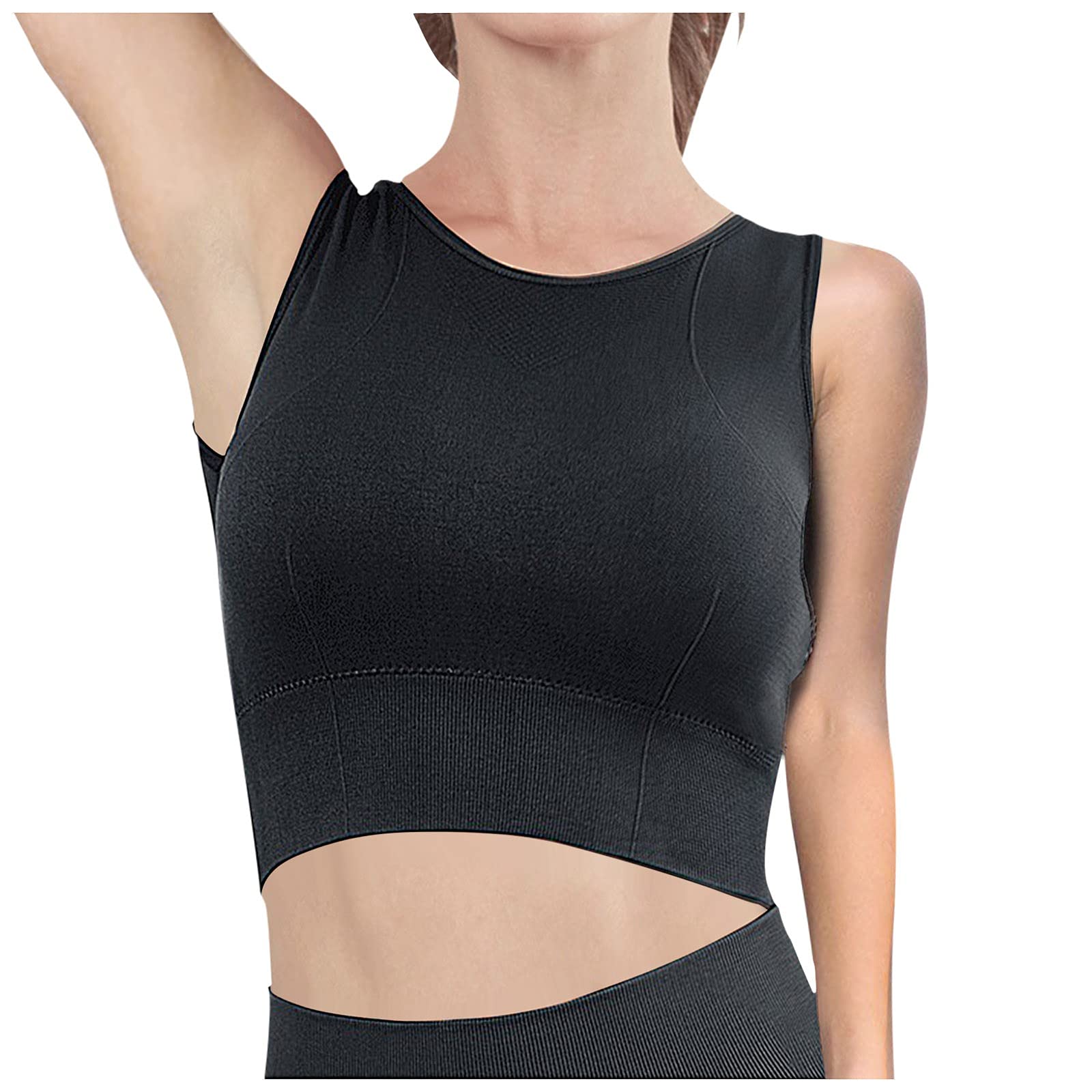 Comfortable Cross Back Sports Bras for Women - No Steel Ring Yoga Bra Top for Running, Workout & Everyday Wear - Plus Size Activewear for Gym, Lounge & Outdoor Activities