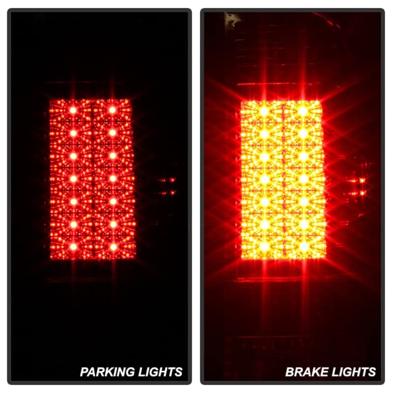 Spyder Auto 5029140 LED Tail Lights Red/Clear - High Performance Replacement Lights for Trucks & SUVs - Enhanced Visibility & Style Upgrade