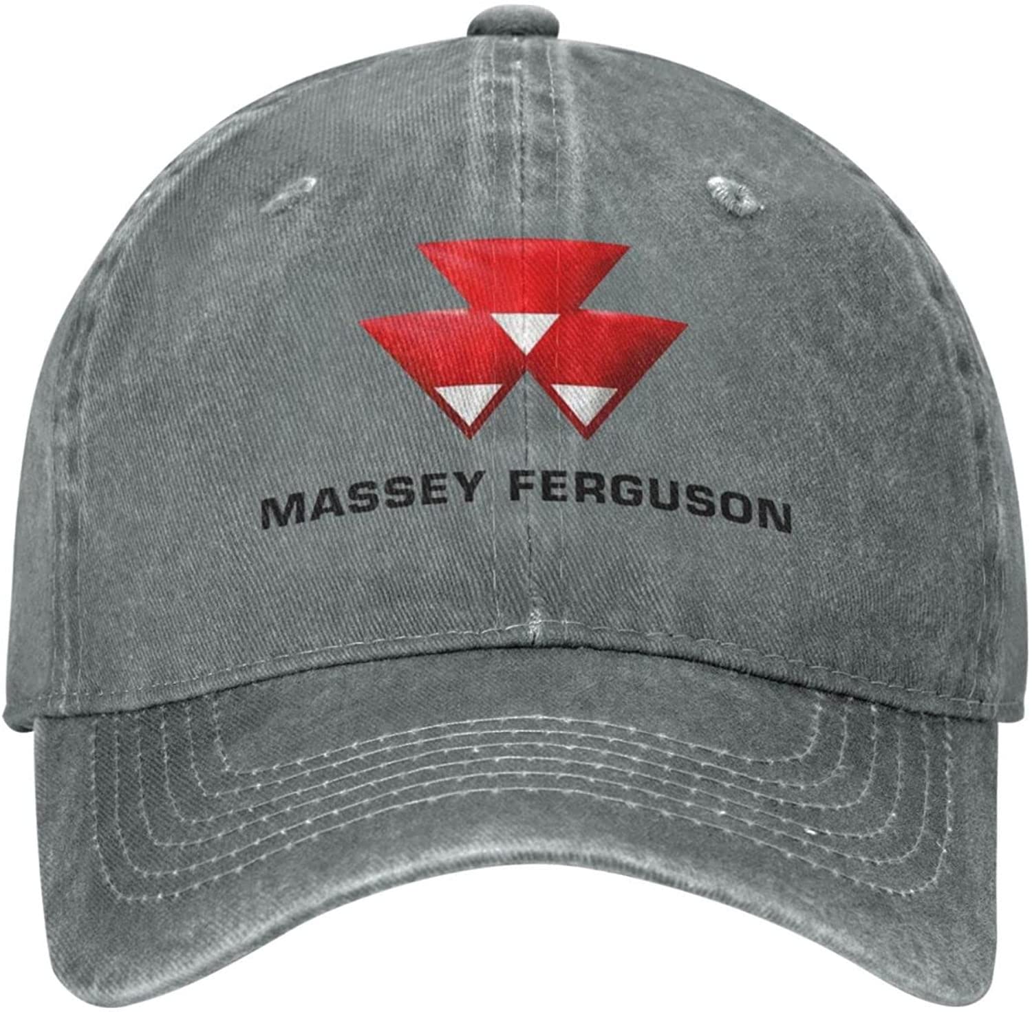 NOFAUS Massey Ferguson Flag Cowboy Hat - Adjustable Trucker Hat with Buckle Closure - Unisex Dad Gift for Farming, Rodeo & Outdoor Activities