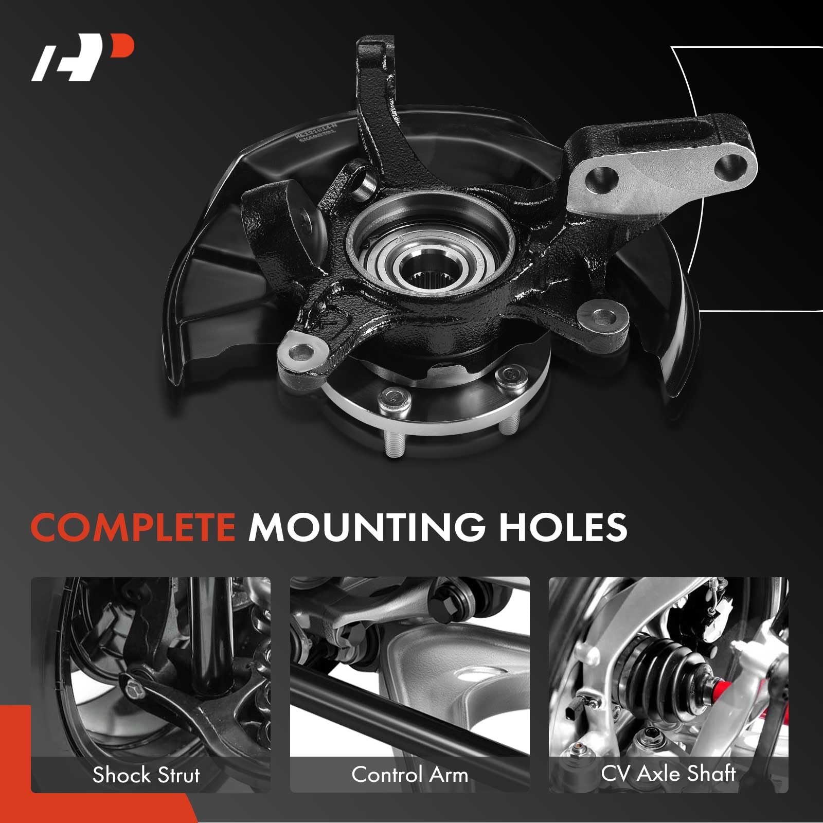 Premium 2-Pack Front Steering Knuckle & Wheel Bearing Hub Assembly for 1997-2001 Toyota Camry LE/XLE/CE 3.0L 5-Lug - Left & Right Side Replacement Parts - Perfect for Suspension Repair & Wheel Alignment