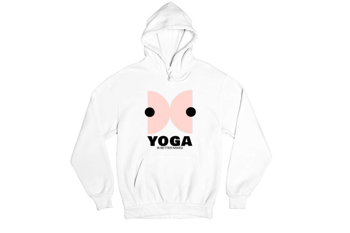 Funny Yoga Hoodie - Comfortable Cotton Workout Sweatshirt for Women & Men | Perfect for Gym, Yoga Class & Casual Wear