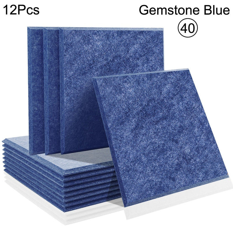 Acoustic Insulation Panel Tiles - Premium Soundproof Wall Panels for Home Studio, Office & Theater Noise Reduction | High Density Foam Panels for Better Sound Absorption