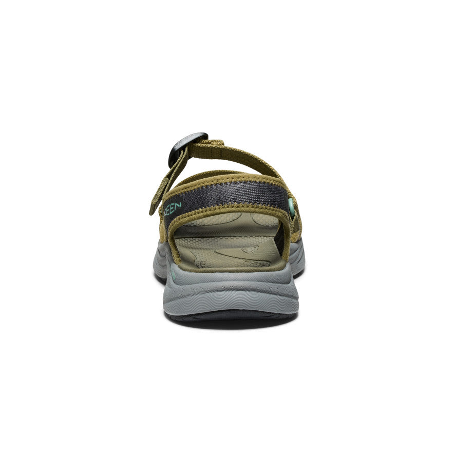 Leiki Women's Open Toe Sandals - Martini Olive & Granite Green | Comfortable Summer Casual Shoes for Beach, Vacation & Outdoor Walking