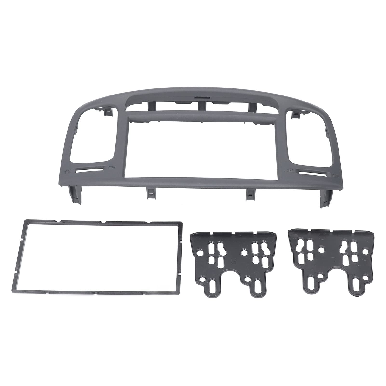 Acouto 2DIN ABS Car Stereo Radio Fascia Kit for Hyundai Accent 2009-2012 - Replacement Dash Bezel Panel for DVD/Radio Installation - Perfect for Car Audio Upgrades & Custom Installations