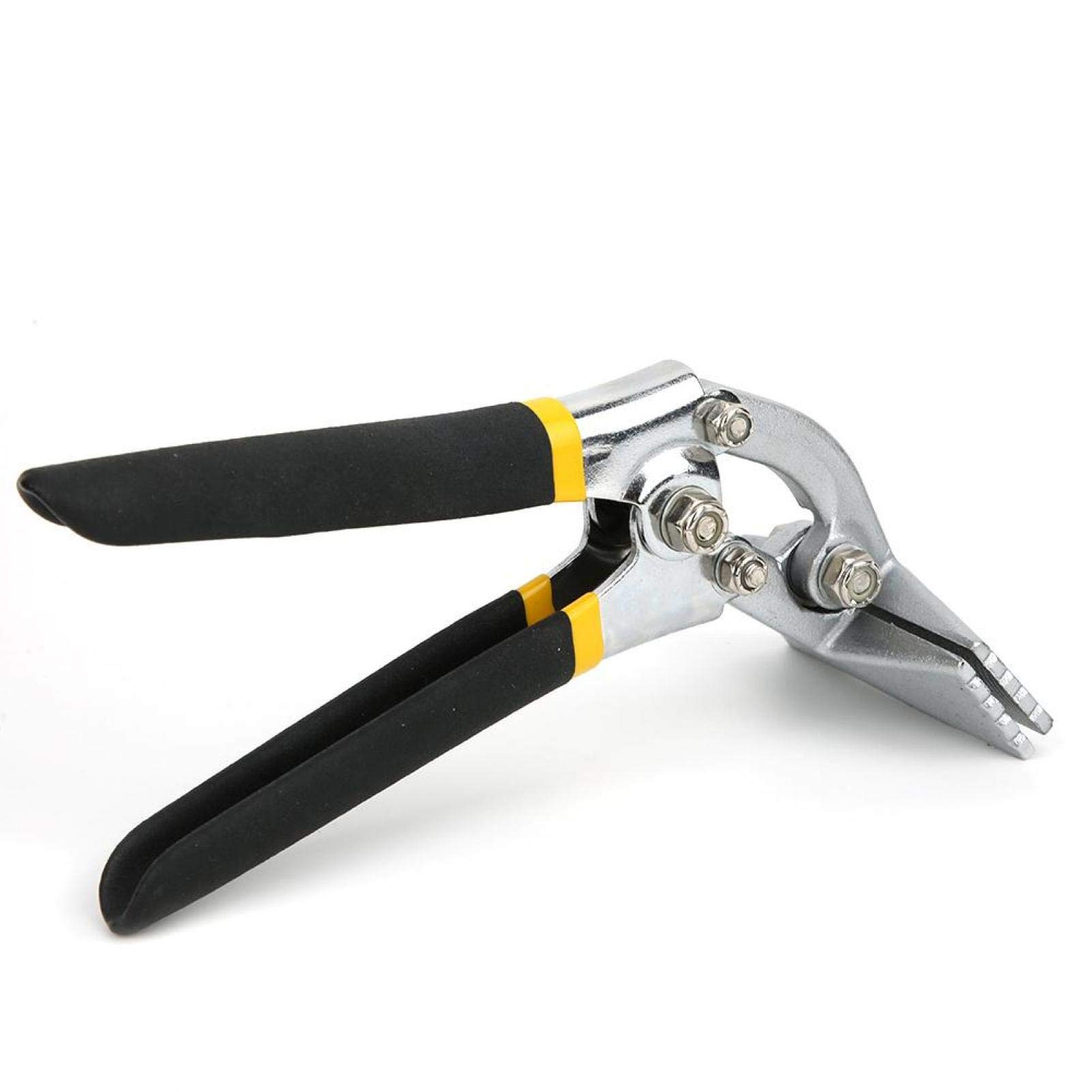 Professional Bending Pliers - Manual Sheet Metal Clamp with Non-Slip Handle, Curved Seaming Pliers for Metalworking, DIY Projects & Jewelry Making