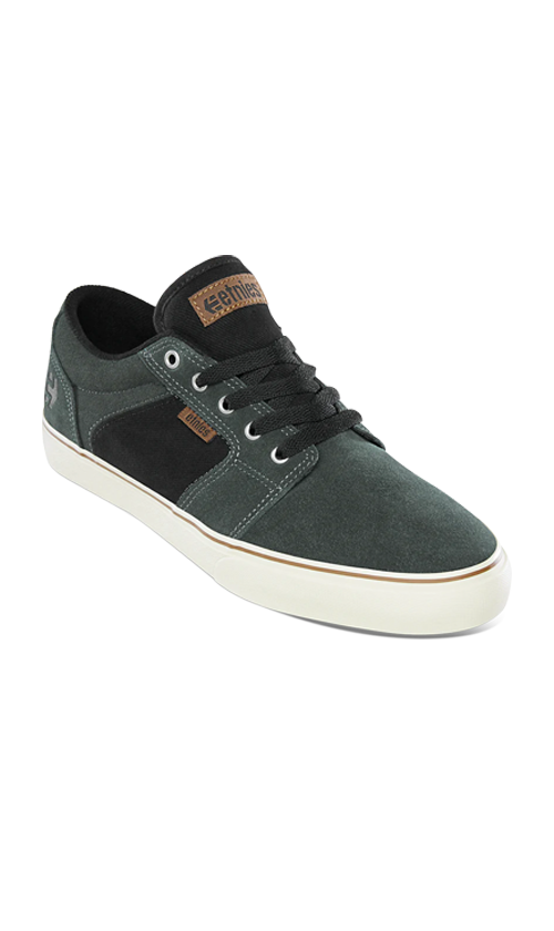 Etnies Barge LS Men's Skateboarding Shoes - Green/Black | Durable & Comfortable for Street Skating & Casual Wear