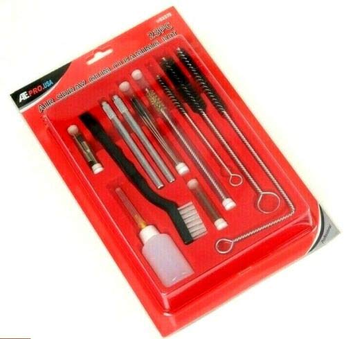 23-Piece ATE Airbrush Cleaning Kit for Spray Guns & Gravity Feed - Painting & DIY Projects