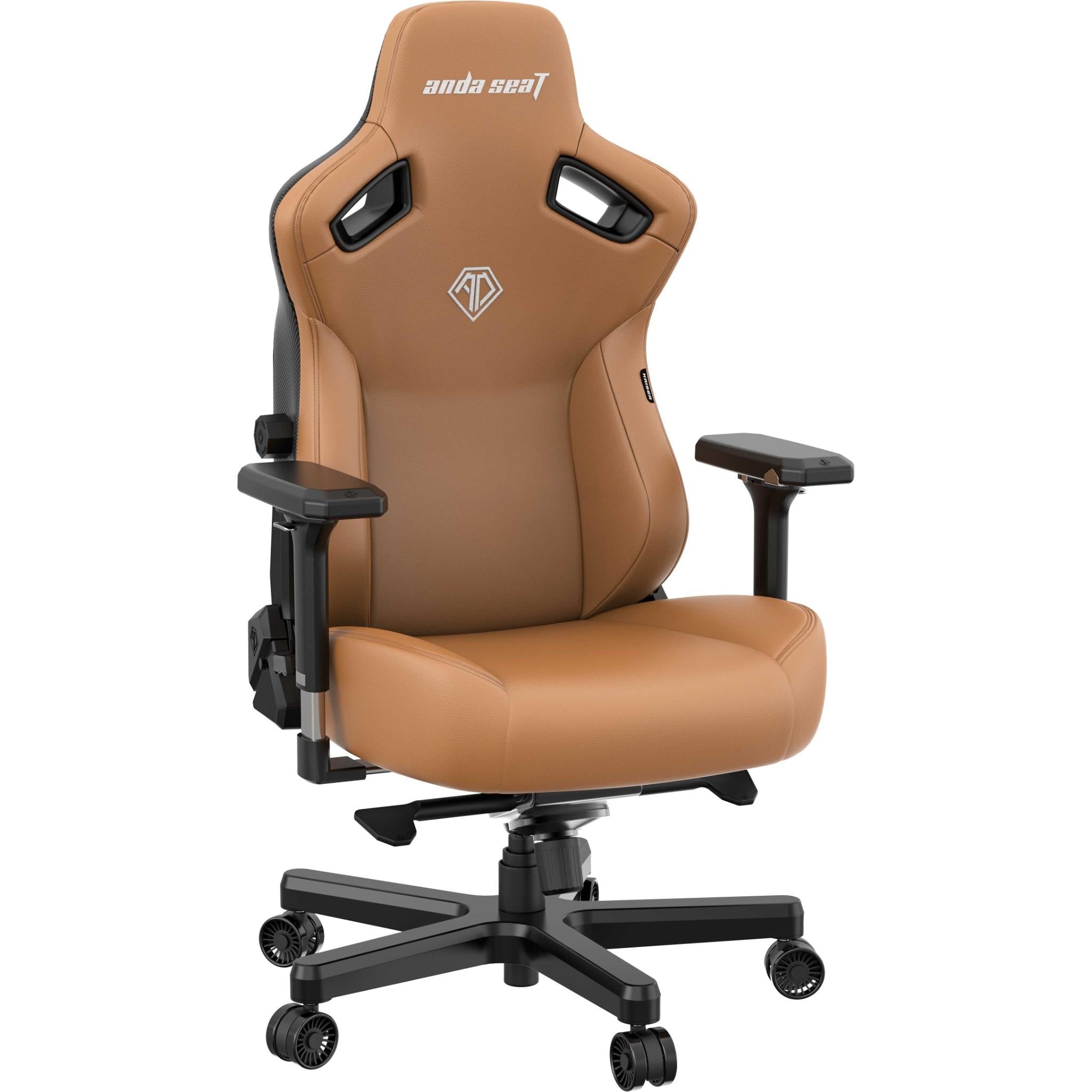 Anda Seat Kaiser 3 Series XL Premium Ergonomic Gaming Chair - Brown Leather Racing Style Computer Chair for Office, Esports & Home Gaming Setup