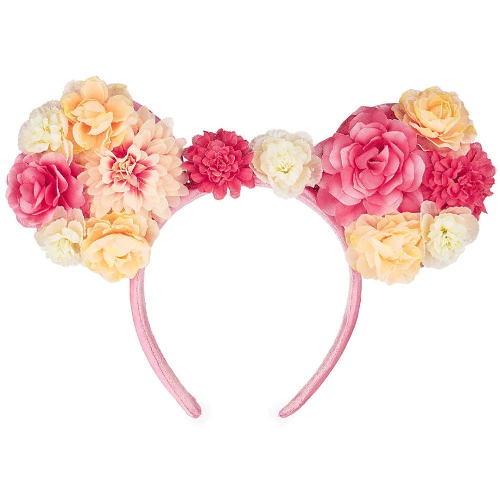 Disney Parks Mickey Mouse Ears Headband Floral Design - Epcot Flower and Garden Festival 2019 - Perfect for Disney Vacations, Costume Parties, and Theme Park Accessories