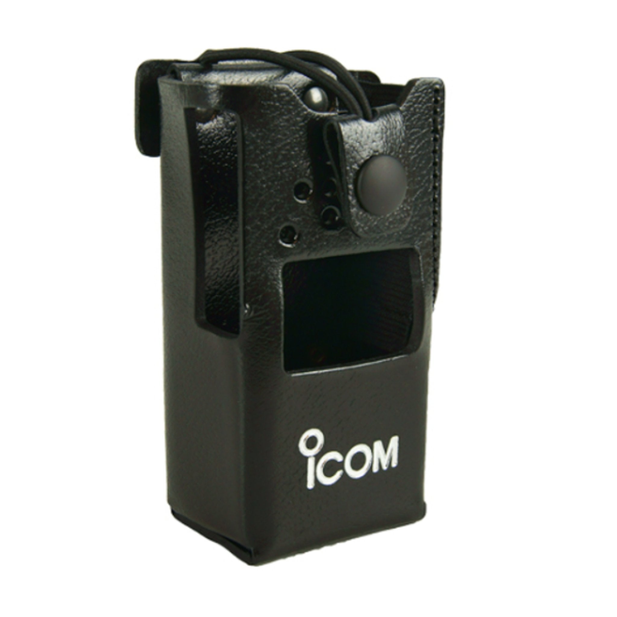 Icom LCF1000SS Premium Leather Carrying Case with Swivel Belt Clip - Durable Protective Cover for Icom Radios, Ideal for Outdoor, Hiking, and Emergency Communication