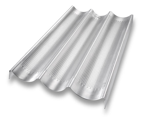 Non-Stick French Baguette Bread Pan - Professional Loaf Baking Tray for Homemade Artisan Bread - Perfect for Oven, Kitchen, and Restaurant Use