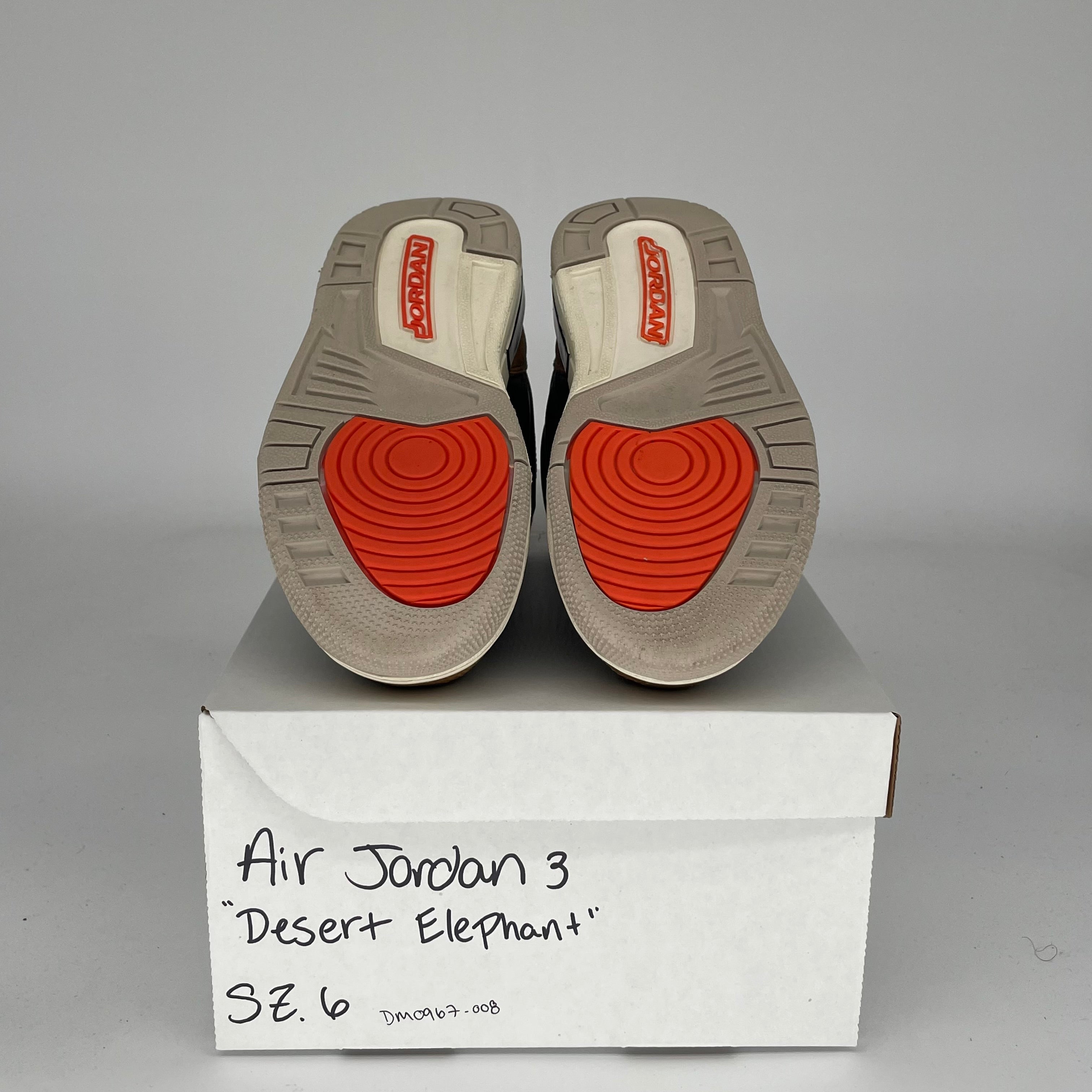 AIR JORDAN 3 Retro Desert Elephant Men's Basketball Shoes Size 6Y DM0967-008 - Perfect for Streetwear, Sneaker Collection & Casual Sports Fashion