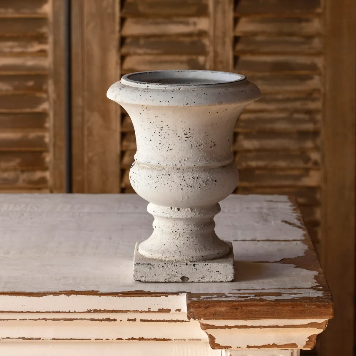 Luisa Large Concrete Urn - Elegant Outdoor Garden Planter for Patio, Porch & Landscaping Decor | Perfect for Flowers, Plants & Home Exterior Design
