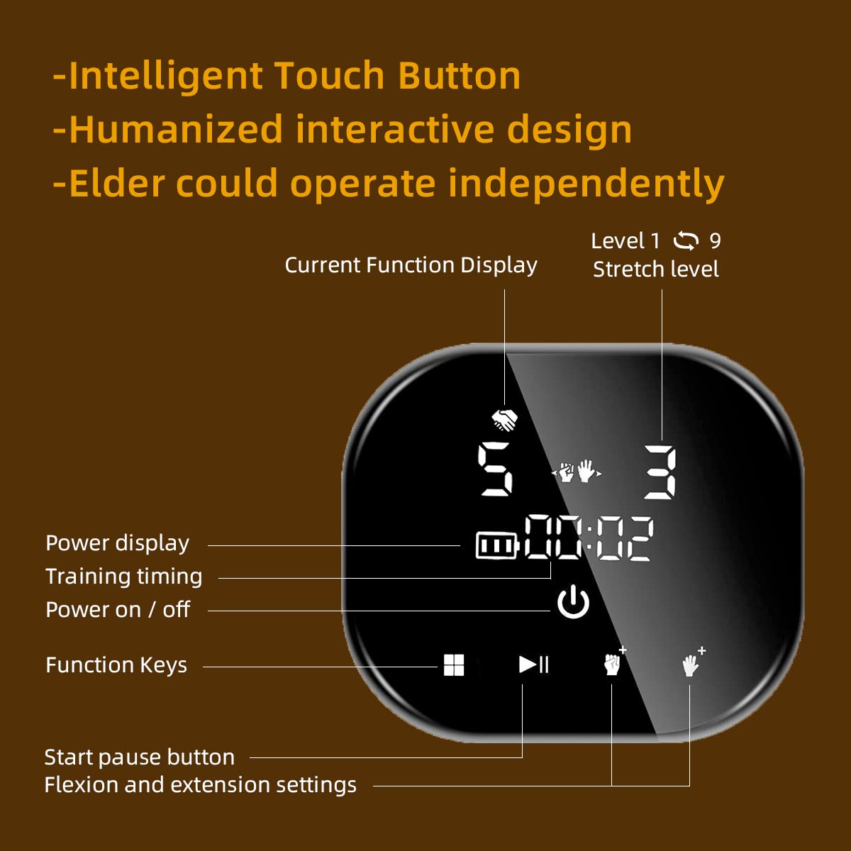 E10 Hand Rehabilitation Robot Gloves - Finger Therapy & Stroke Recovery Device for Self-Training | At-Home Physical Therapy & Post-Surgery Hand Rehabilitation Aid