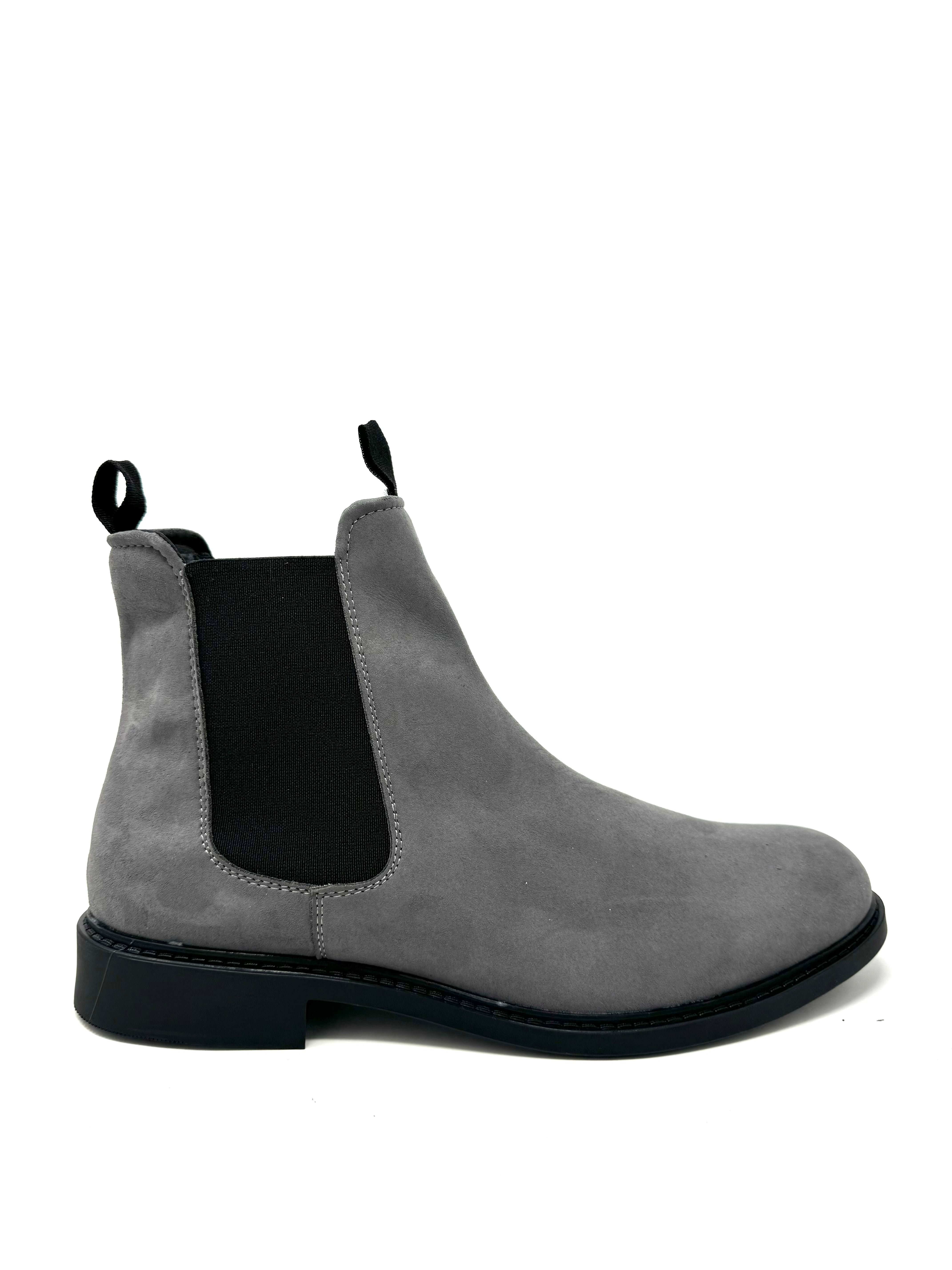 Novacas Grey Suede Bruce Chelsea Boots for Men - Waterproof & Comfortable Ankle Boots for Casual Wear, Work & Outdoor Activities