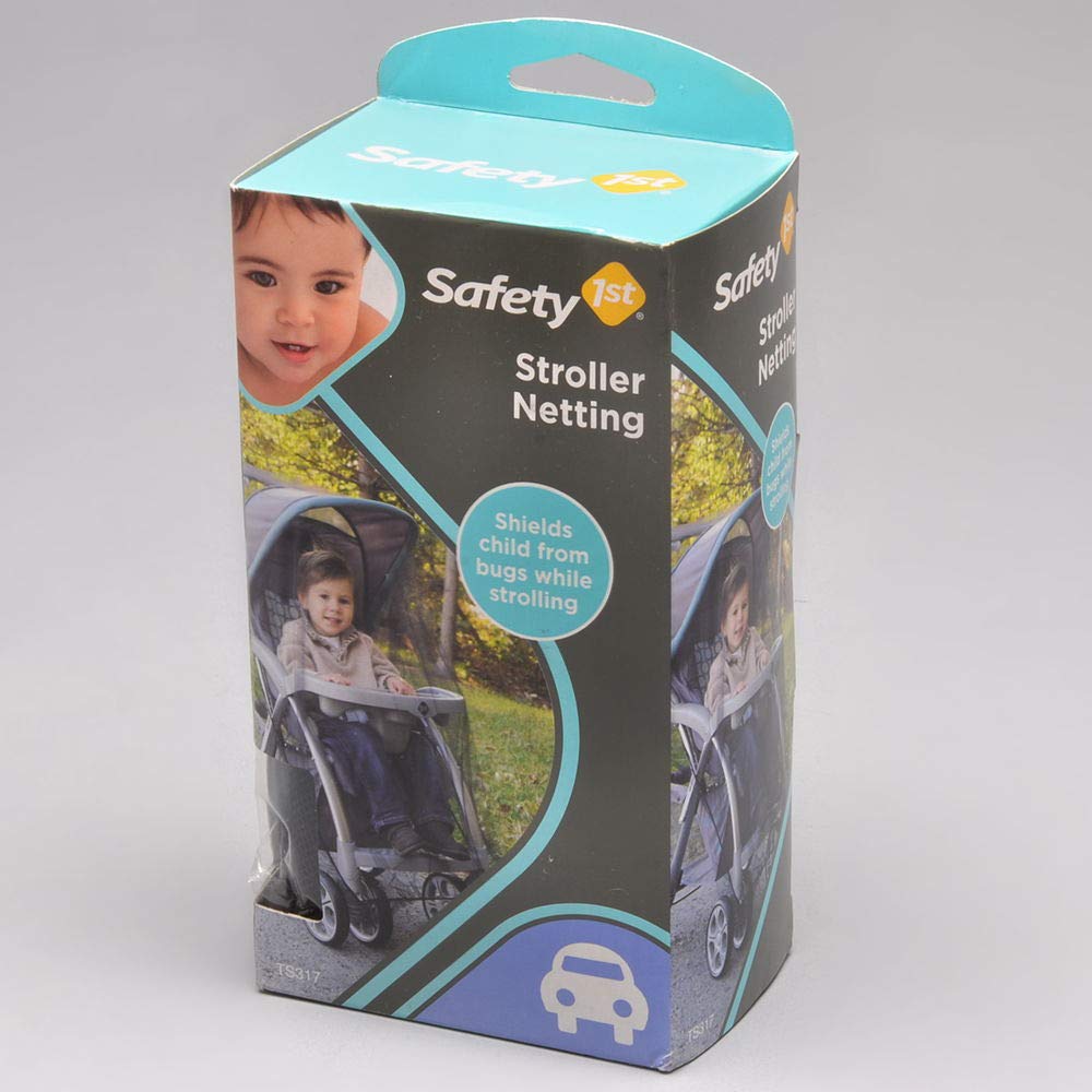 Safety 1st Stroller Netting Cover - Breathable Mesh Sun Shade for Baby Strollers, Car Seats & Shopping Carts - UV Protection & Insect Barrier for Outdoor Walks, Park Visits & Travel