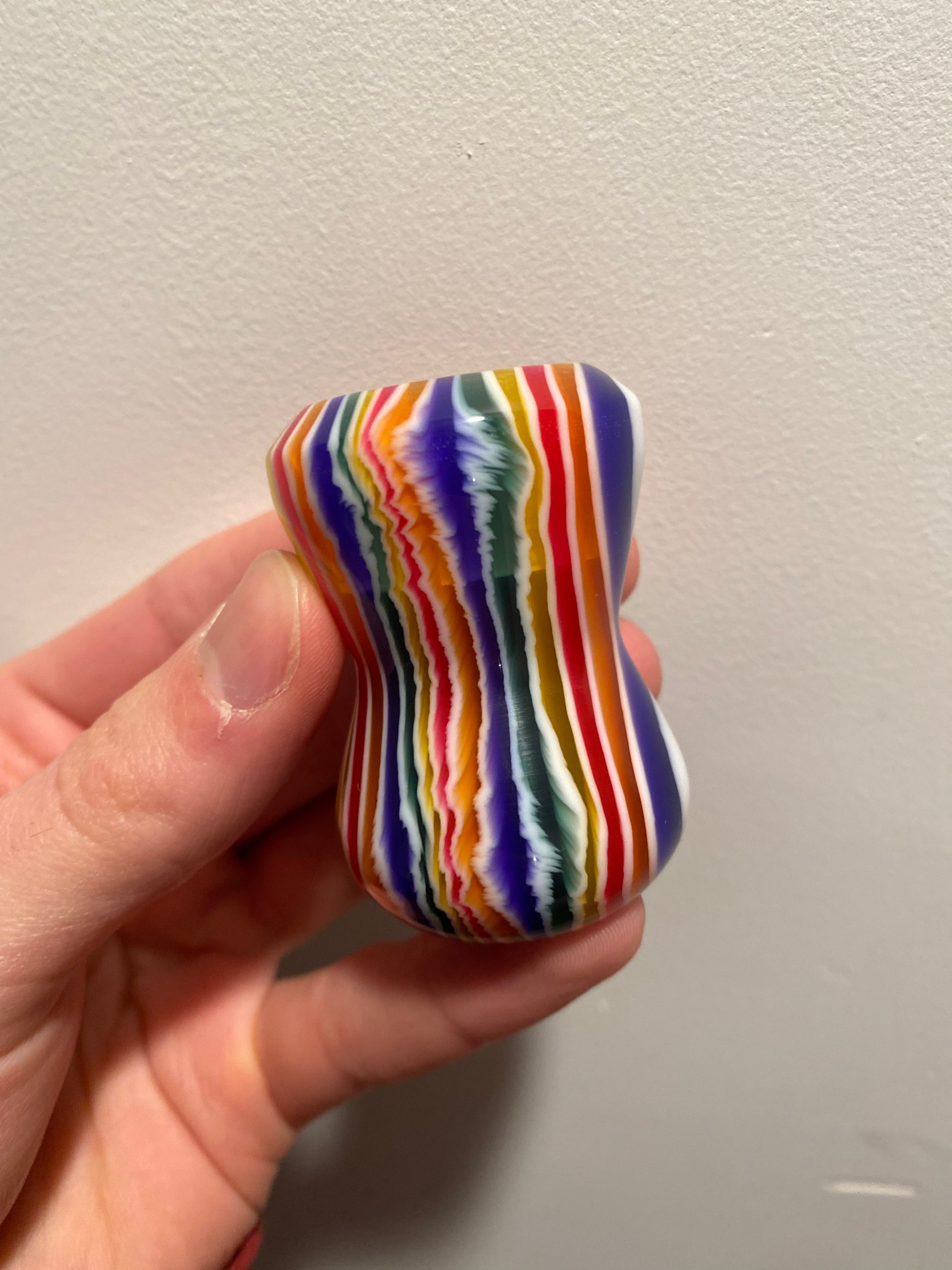 Premium Handcrafted Candy Stripe Shaving Brush Handle - Fits 24mm & 26mm Knots - Perfect for Wet Shaving & Grooming Kits - Ideal Gift for Men's Skincare Routine