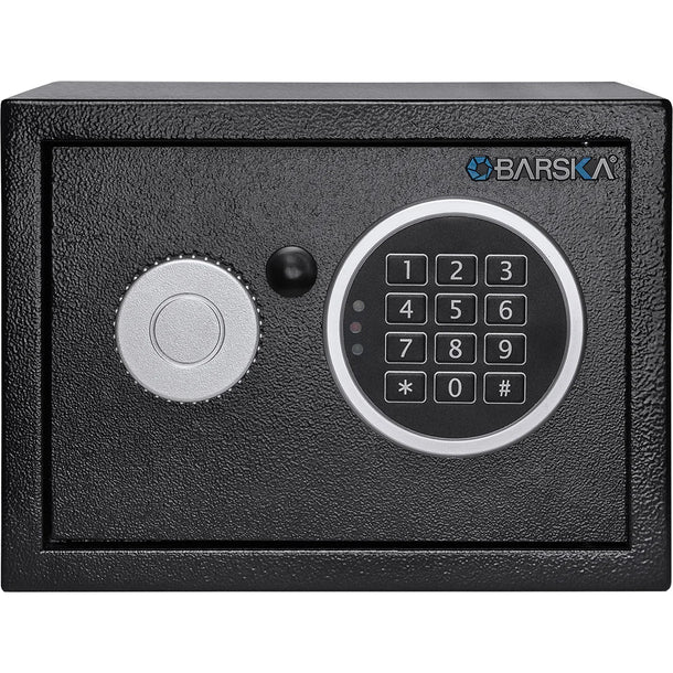 Barska AX13942 Digital Keypad Security Safe Box - Fireproof & Waterproof Home Office Safe for Cash, Jewelry, Documents - Ideal for Home, Office, and Hotel Use