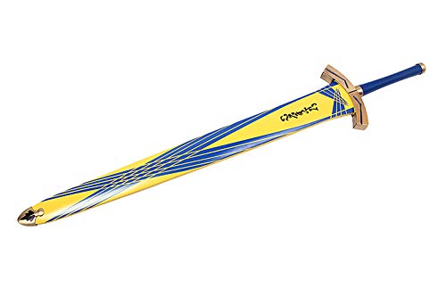 Fate Stay Night Saber Excalibur Sword - Anime Cosplay Replica from Fate Grand Order | Japanese Steel Sword with Yellow Handle | Perfect for Cosplay, Collection, and Display