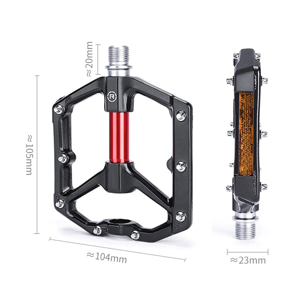 Premium Aluminum Alloy Bike Pedals - 1 Pair MTB/Road Bicycle Pedals for Mountain & Commuter Bikes | Durable, Lightweight & Non-Slip Design for Cycling, Training & Outdoor Adventures