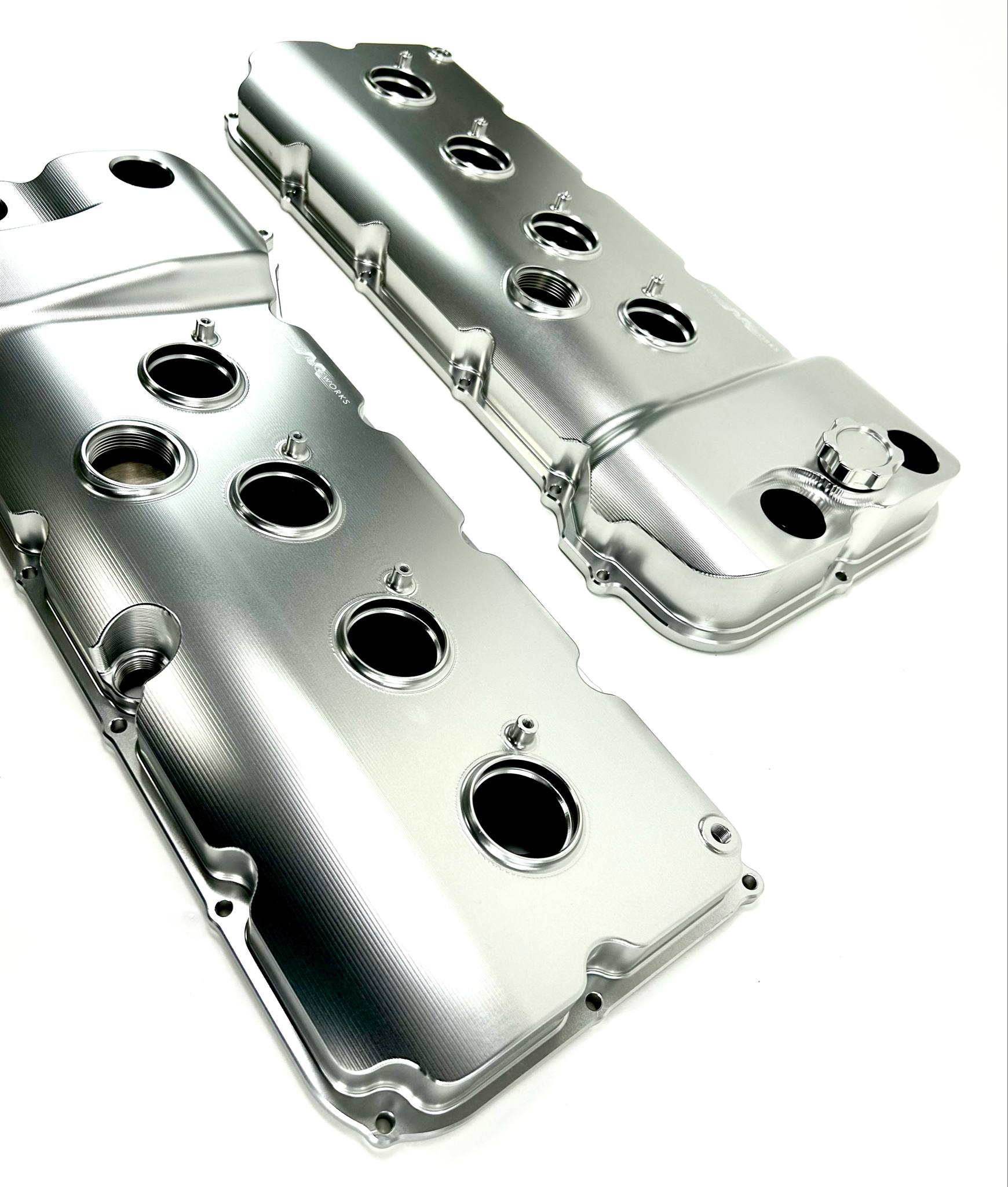 Billet Gen 1 & Gen 2 Coyote VCT Valve Covers - CNC Machined Aluminum with Clear Anodized Finish | Perfect for Ford Mustang & F-150 Performance Upgrades