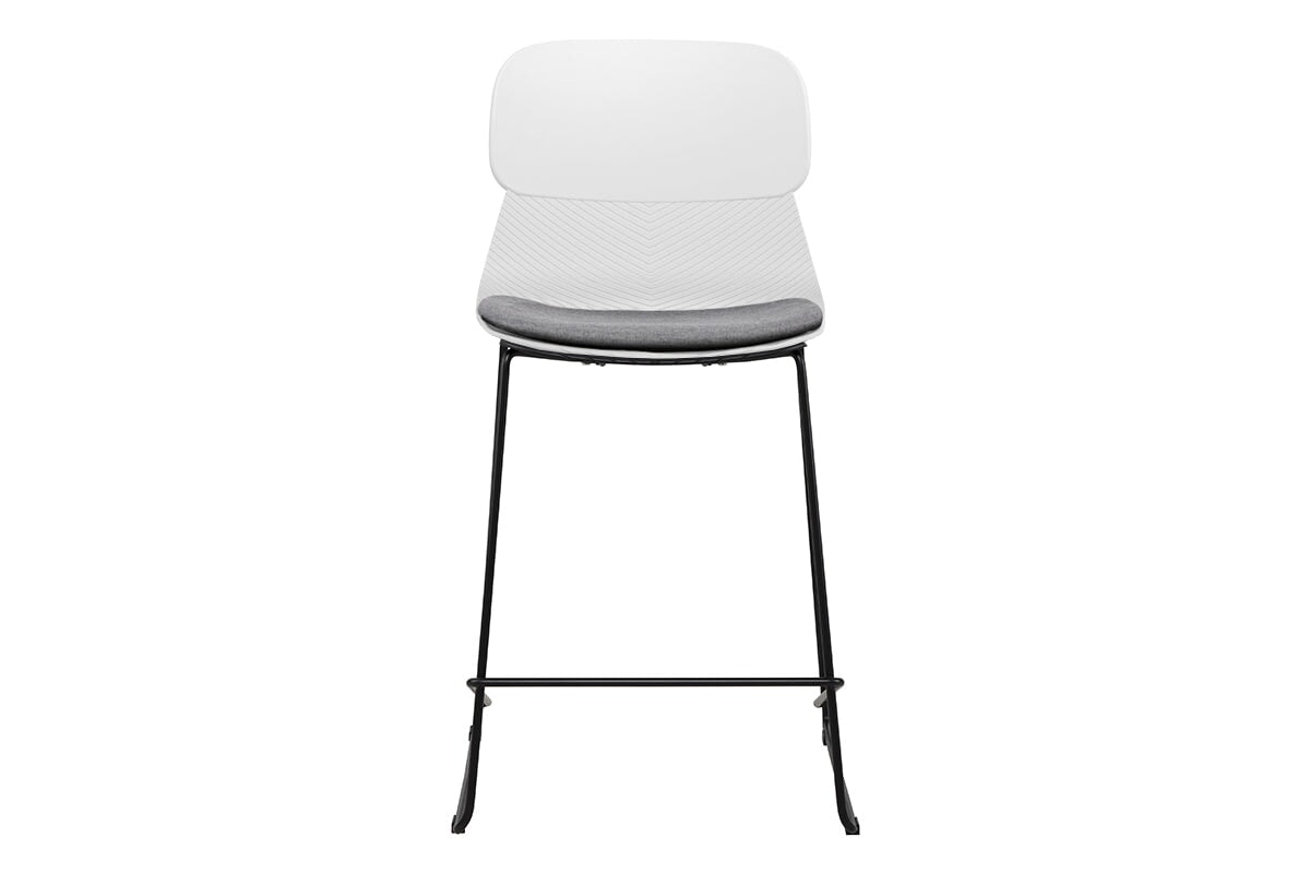 Sammy Counter Stool with Sled Base - 30 Inch Bar Height Stool, Durable Plastic Construction - Perfect for Kitchen Islands, Breakfast Bars & Home Decor