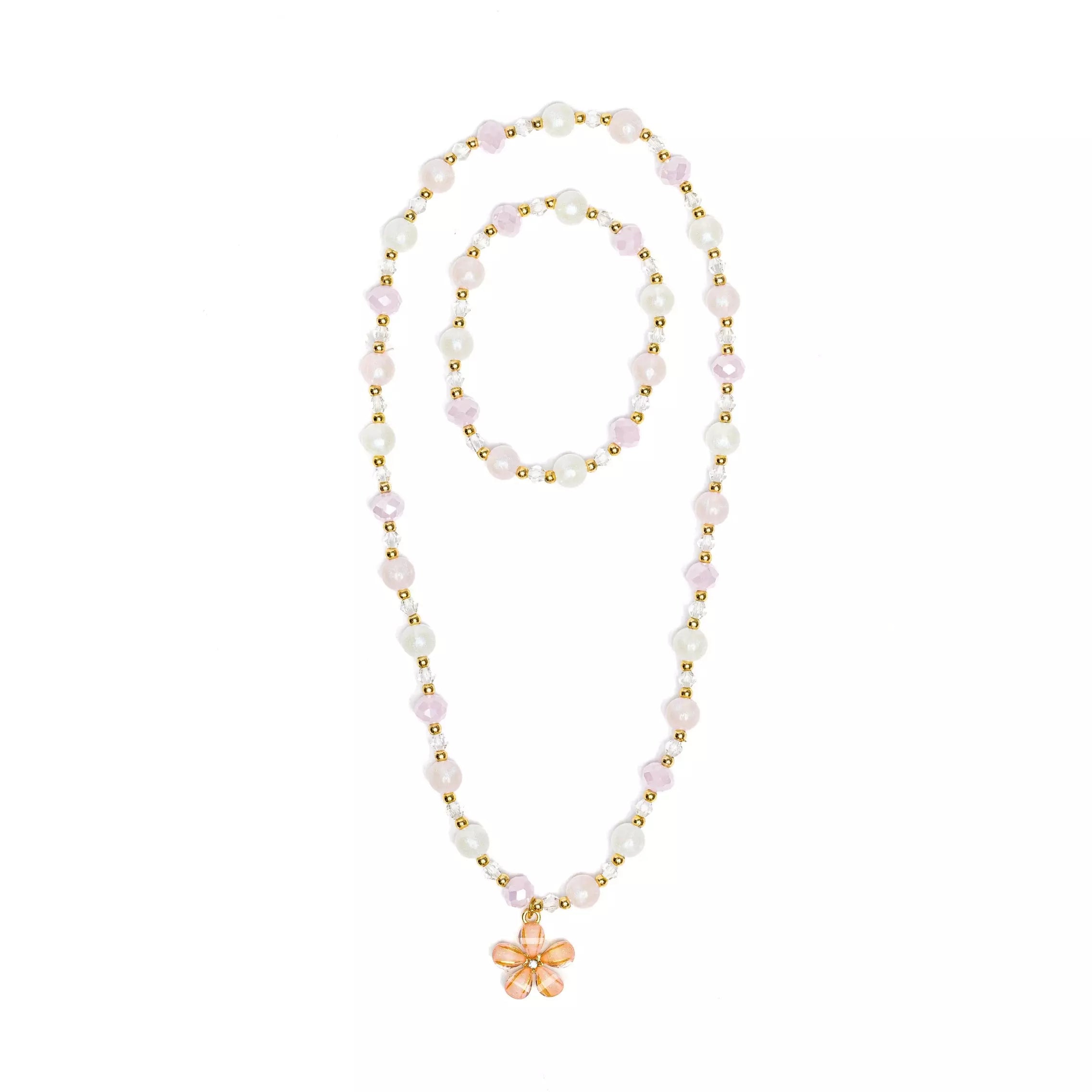 Elegant Floral Necklace and Bracelet Set for Women - Perfect for Weddings, Anniversaries & Romantic Gifts | Gold-Plated Flower Jewelry