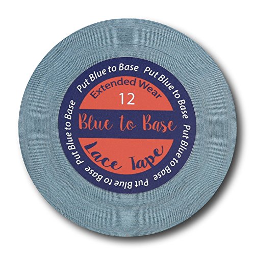 12 Yards Double Sided Blue Wig Tape - 8mm Wide Strong Adhesive Lace Front Support Tape for Hair Replacement, Toupees, Beards & Wigs | Waterproof & Long Lasting | Perfect for Daily Wear, Cosplay & Special Events
