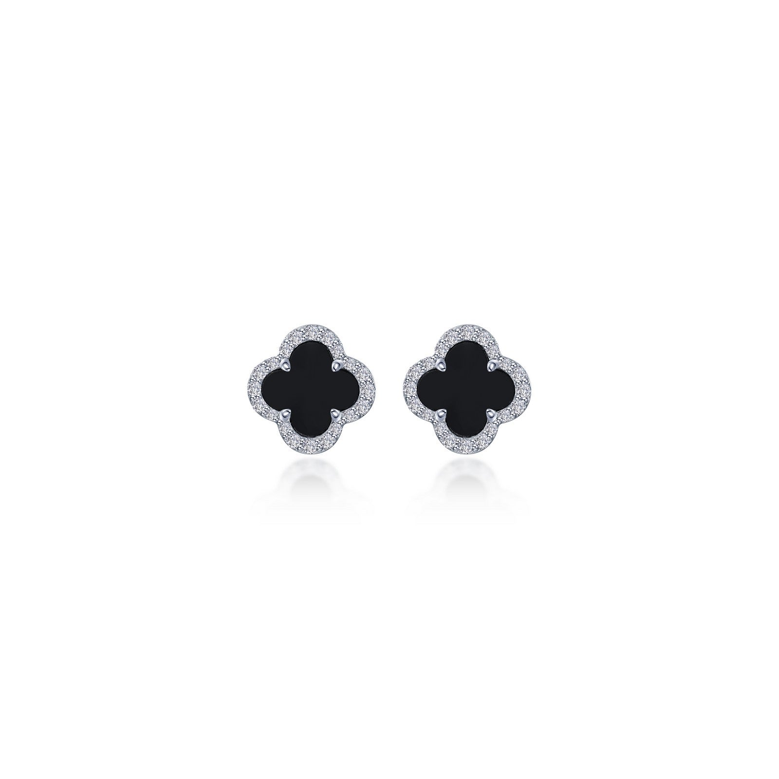 0.4 CTW Halo Stud Earrings - Diamond Accent Sterling Silver Earrings for Women, Perfect for Weddings, Parties & Everyday Wear