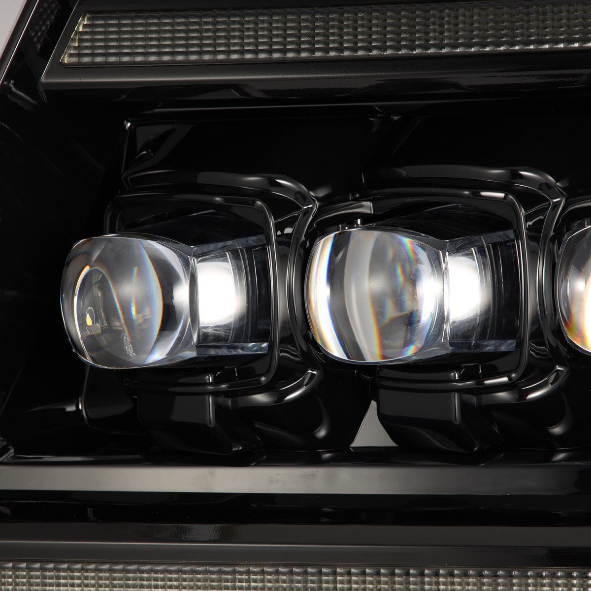 04-08 Ford F150 & 06-08 Lincoln Mark LT NOVA Series LED Projector Headlights - Alpha Black - Upgrade Your Truck's Lighting for Night Driving & Off-Road Adventures