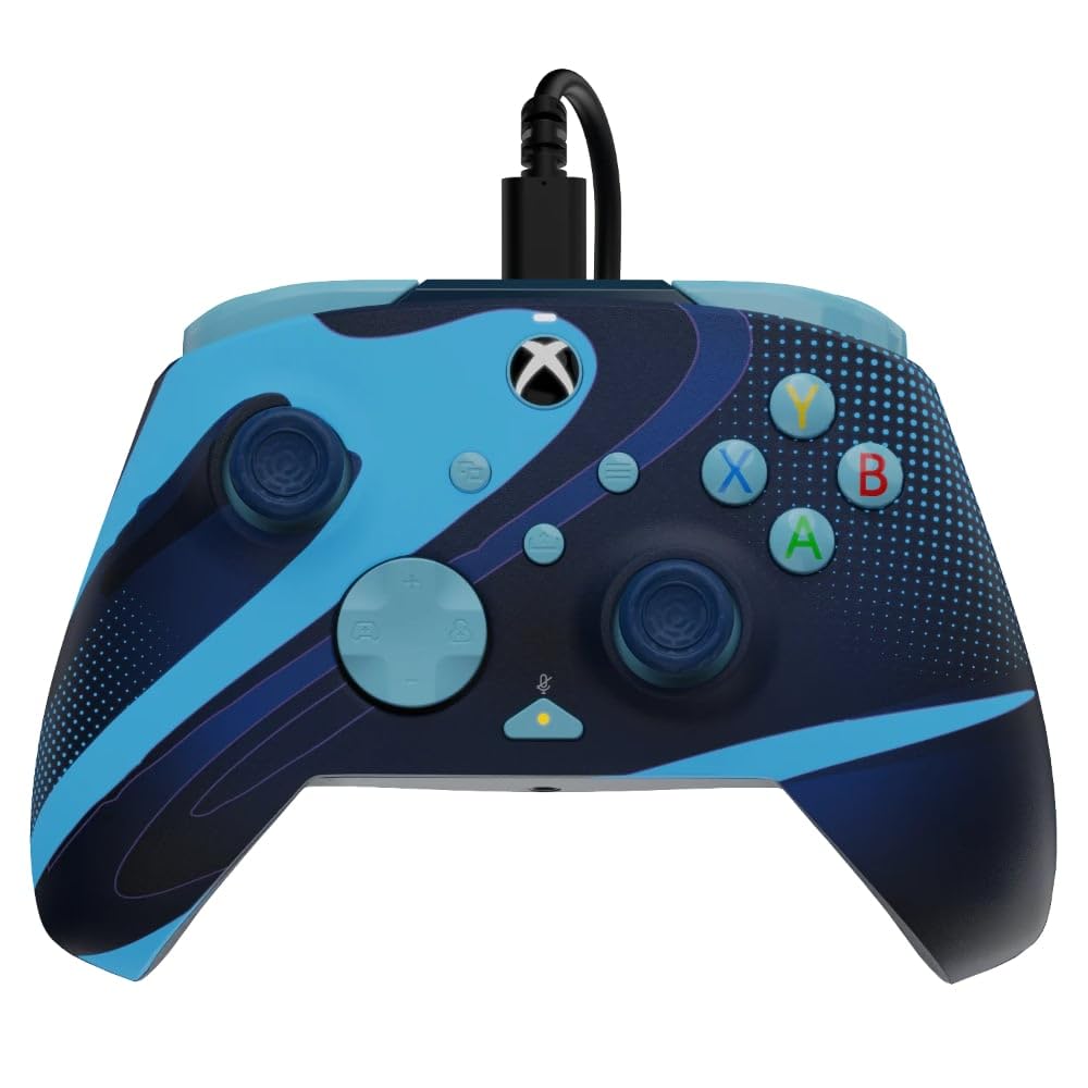 PDP Airlite Wired Stereo Gaming Headset & REMATCH Wired Controller Bundle - Blue Tide for Xbox Series X|S - Perfect for Competitive Gaming & Immersive Play