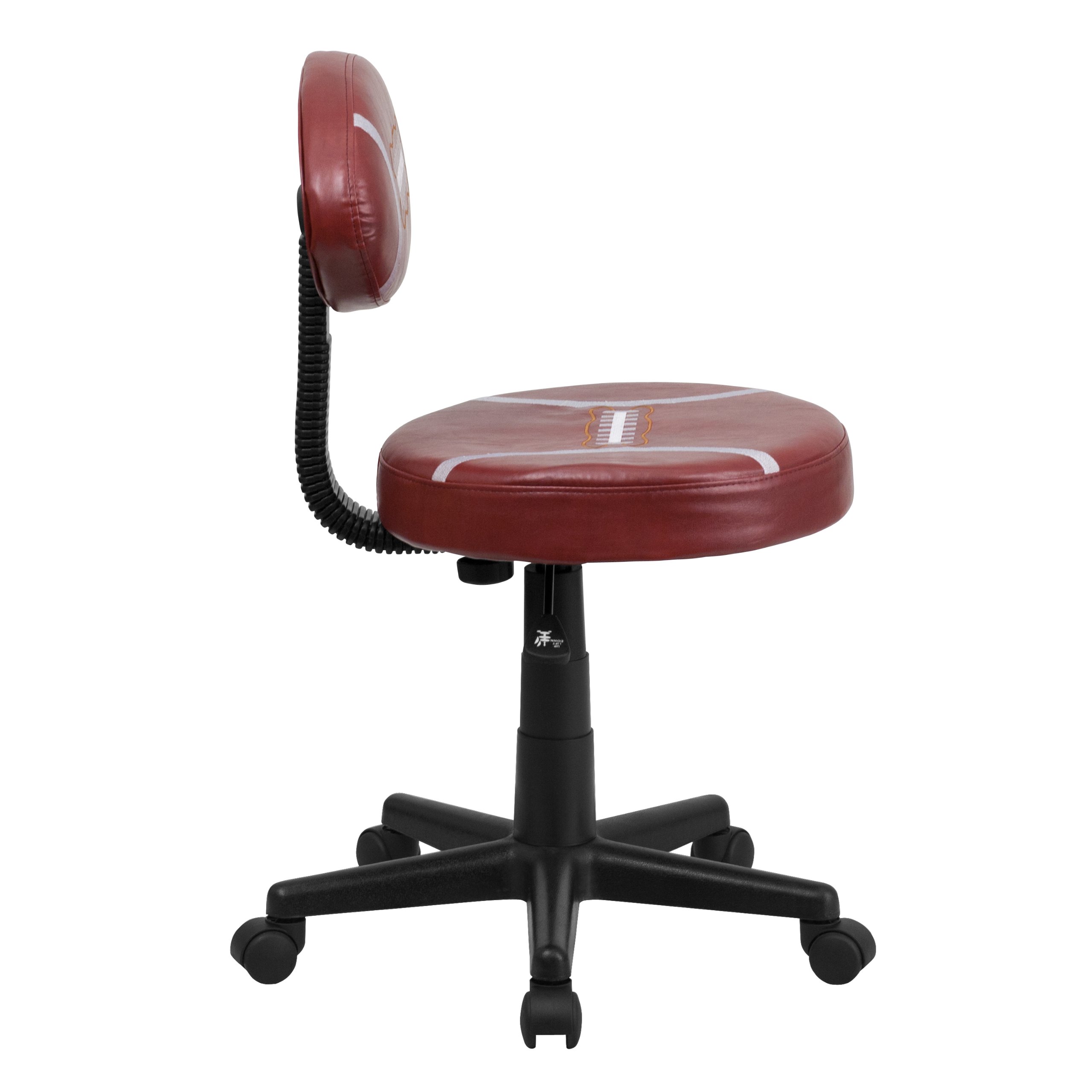 Flash Furniture Preston Brown Leather Swivel Task Office Chair - Ergonomic Desk Chair for Home & Office Workspaces, Gaming, and Study Sessions