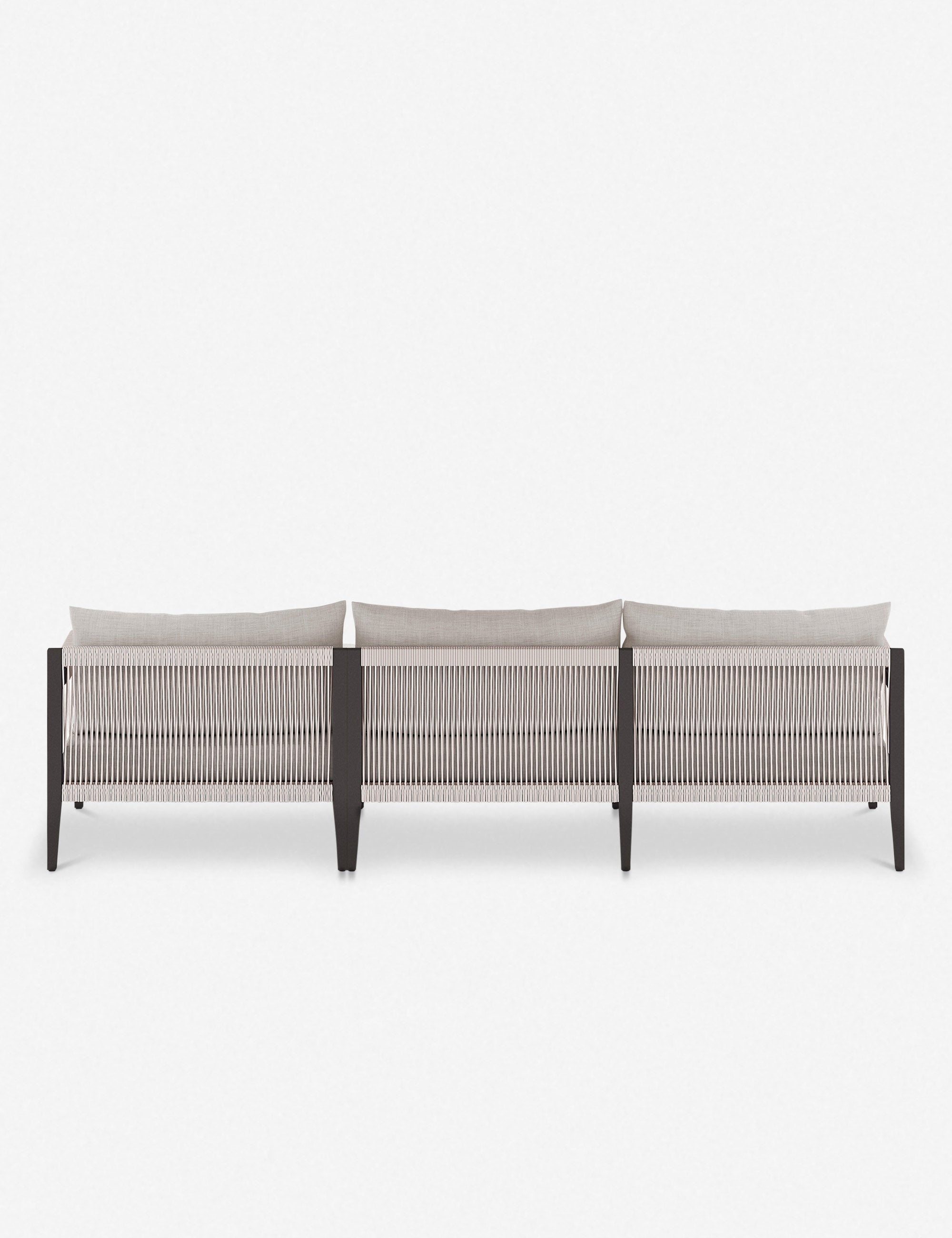 Cadenza Indoor Outdoor Metal Sectional Sofa Set - Modern Patio Furniture for Living Room, Garden & Backyard - Weather-Resistant Comfortable Lounge Seating