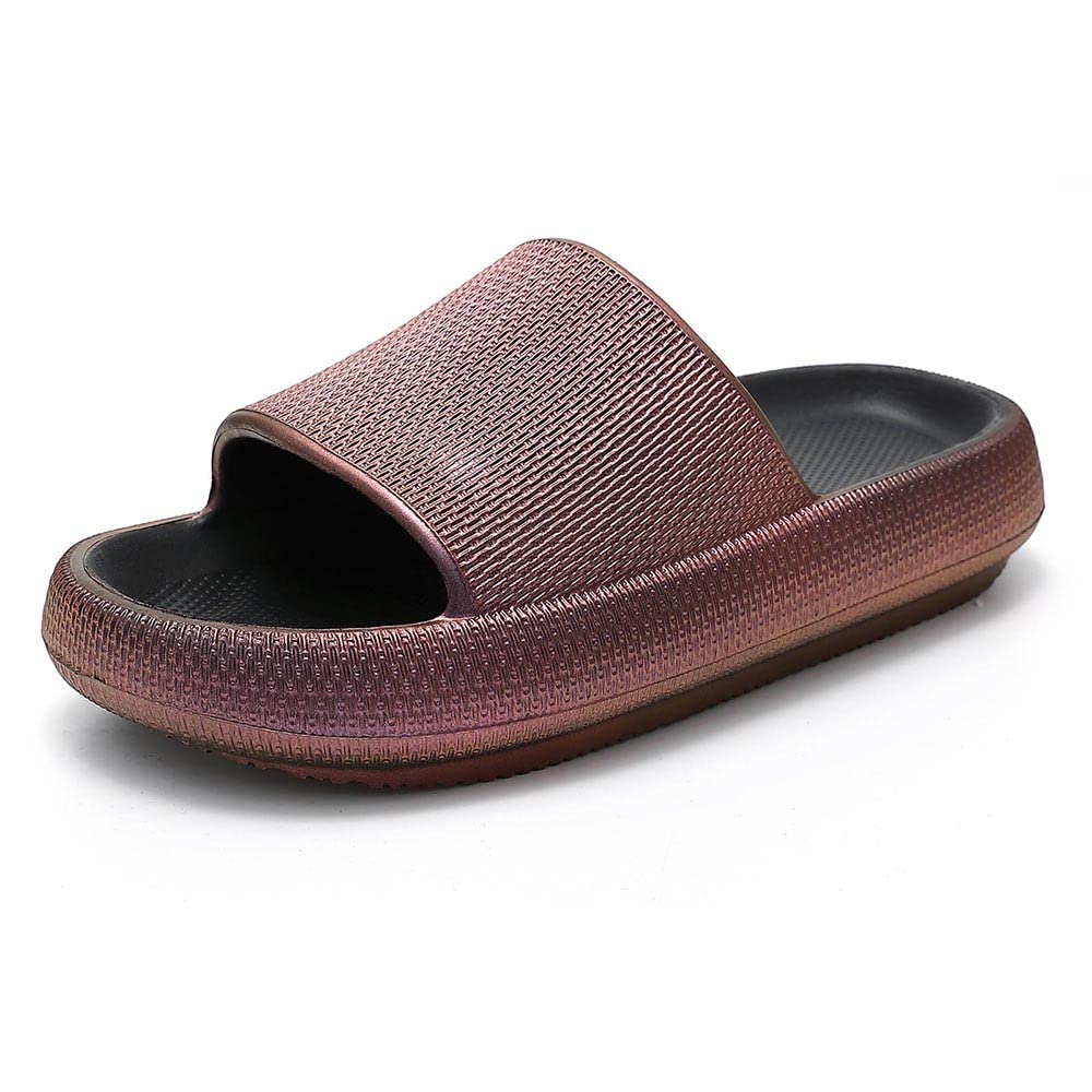 Comfortable Cloud Slides for Women & Men - Soft Pillow Slippers with Non-Slip Sole | Shower Sandals, Bathroom Slippers & Indoor/Outdoor House Shoes | Perfect for Spa, Beach, Poolside & Home Relaxation