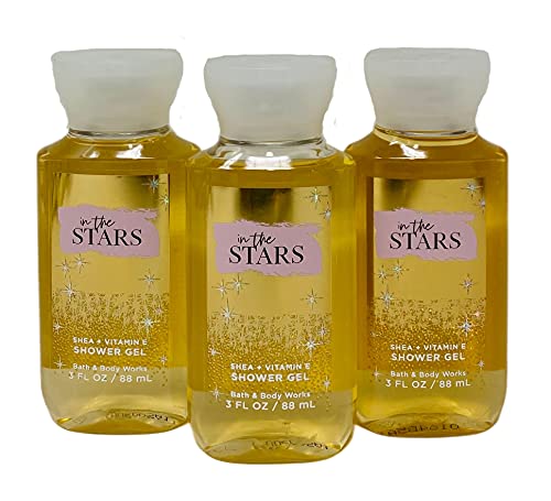 Bath & Body Works IN THE STARS Travel Size Shower Gel - Pack of 3 | Moisturizing Body Wash for Women & Men | Perfect for Travel, Gym & Daily Shower Routine