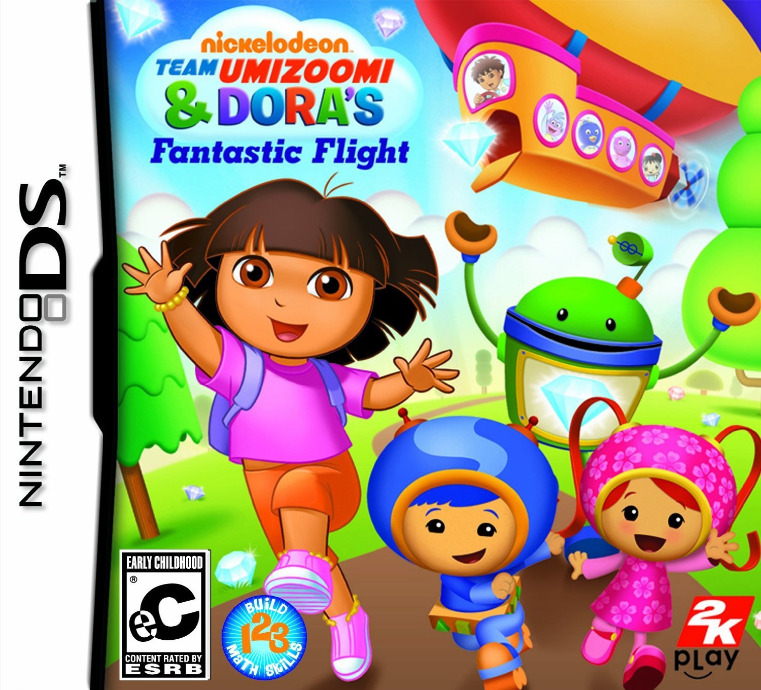 Nickelodeon Team Umizoomi & Dora's Fantastic Flight Game for Nintendo DS - Kids Educational Adventure Game for Travel & Family Game Night