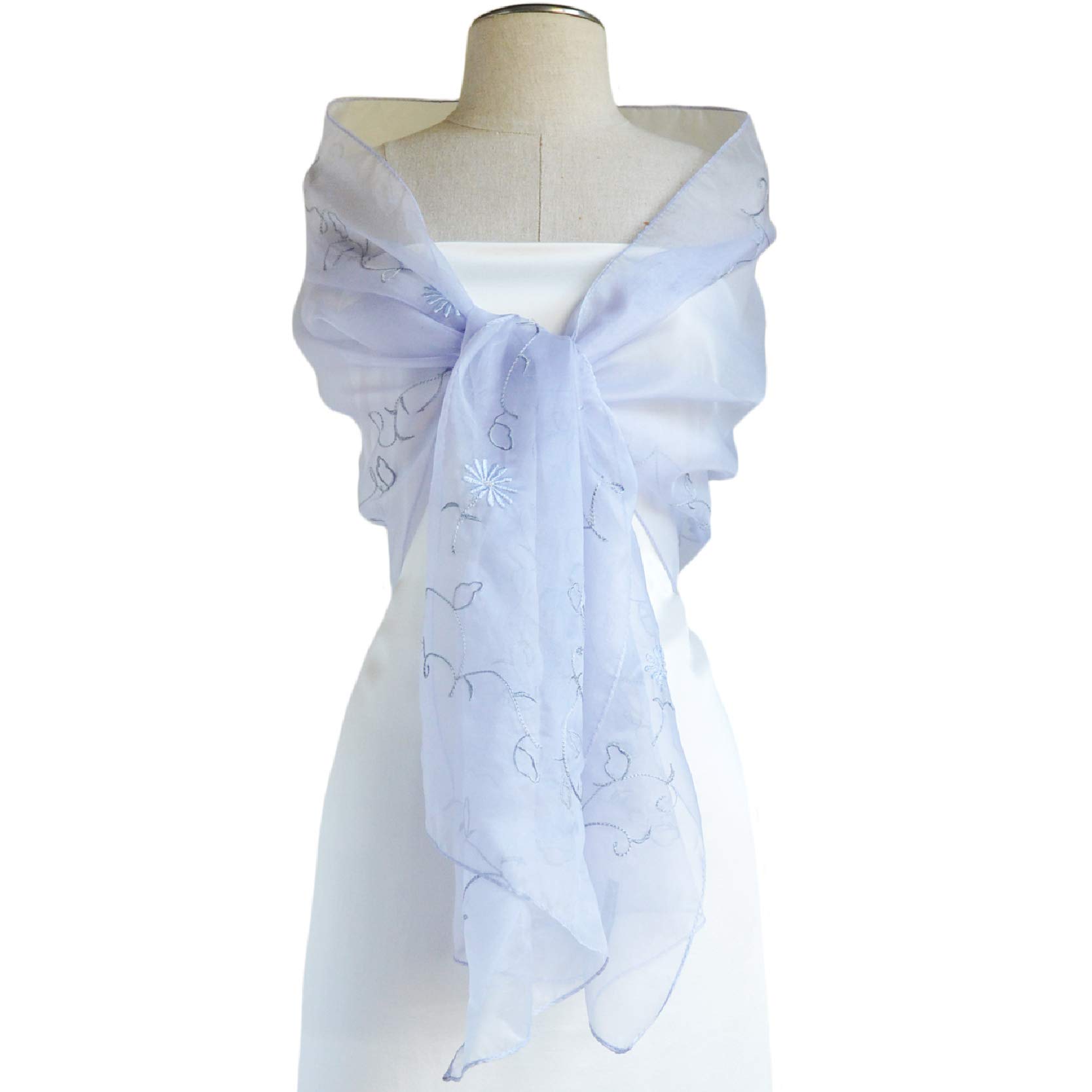 Elegant Silk Organza Shawl 76