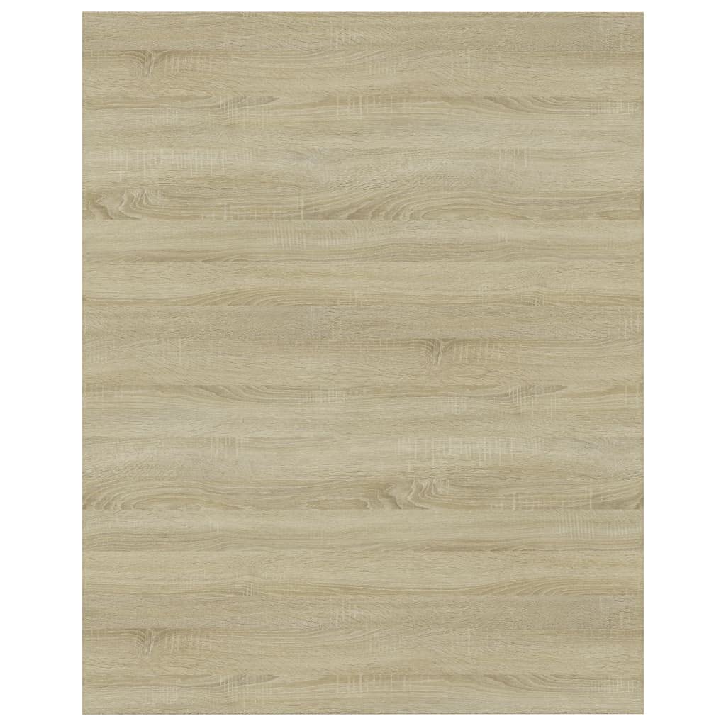 vidaXL Sonoma Oak Bookshelf Boards - Set of 8 Engineered Wood Shelves | Easy to Install & Clean | Modern Style Home Storage Solution | 15.7