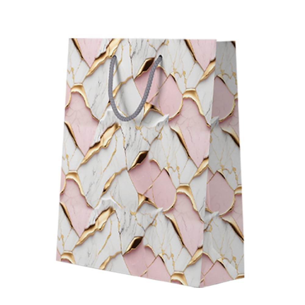 Eco-Friendly Recyclable Matte Finish Gift Bags - Medium Size 26x10x32cm (230 GSM) - Pack of 5 | Party Favors, Birthday Gifts, Goodie Bags | Perfect for Weddings, Baby Showers & Corporate Events