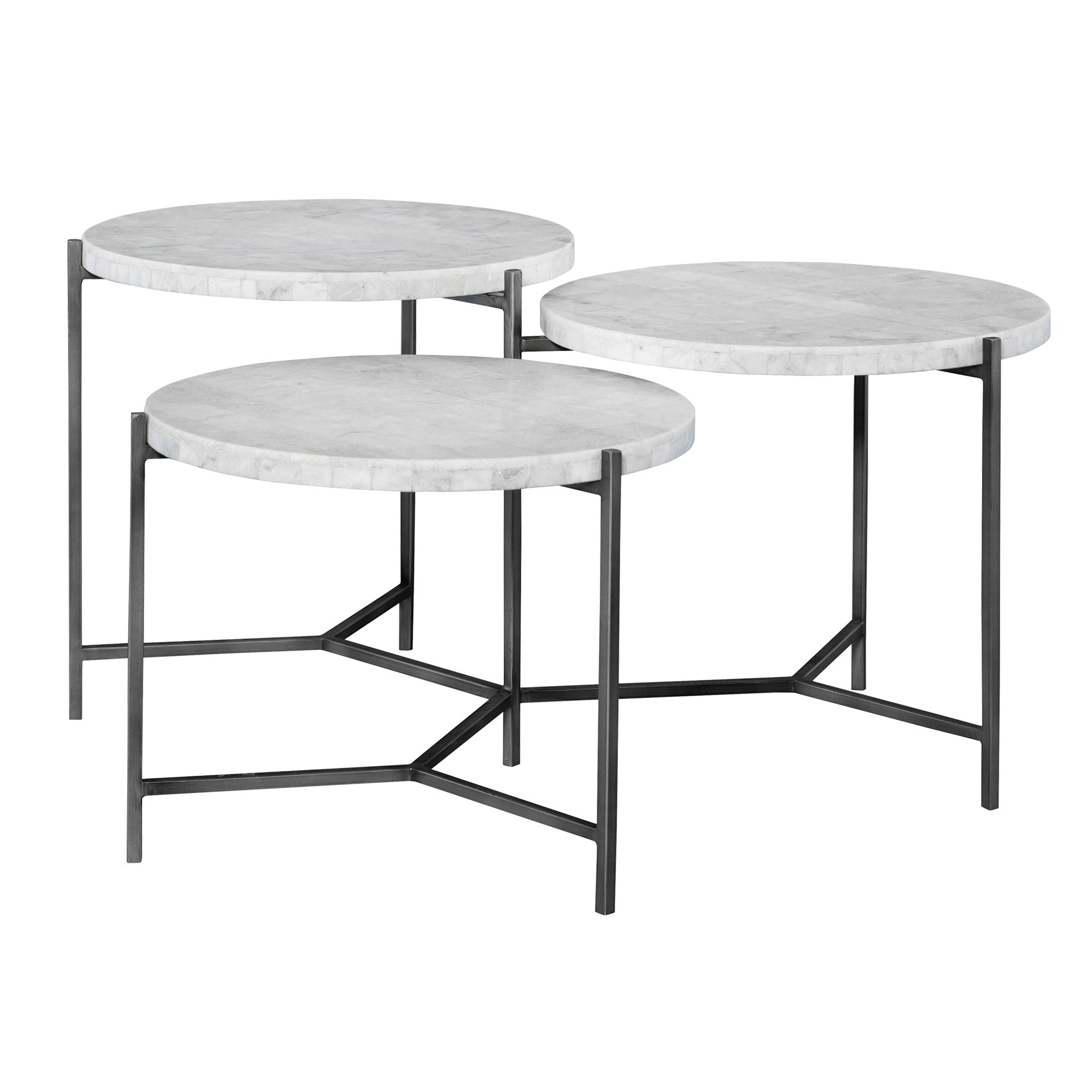 Contarini Modern White Tiered Coffee Table - Stylish Living Room Furniture for Small Spaces & Home Decor