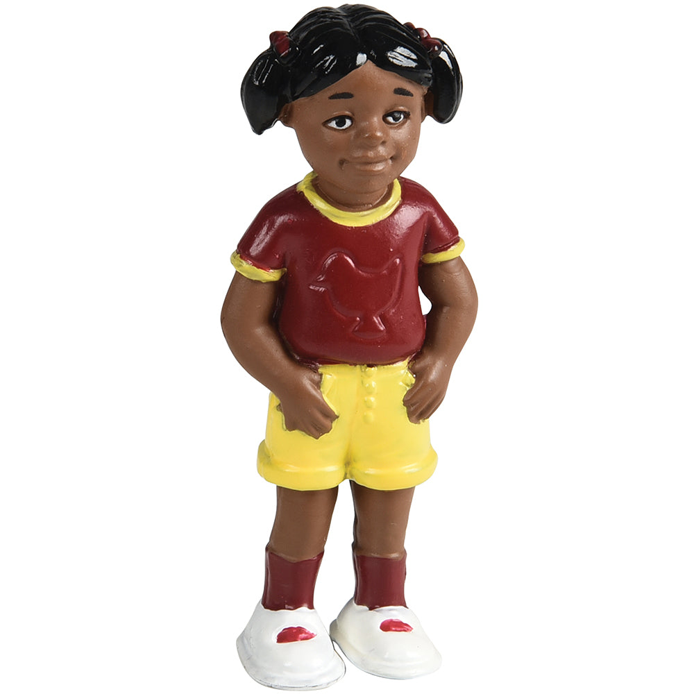 African American Pretend Play Vinyl Family Figurines - 8 Piece Set for Kids | Diverse Family Role Play Toys for Preschool Learning & Social Development | Perfect for Classroom, Daycare & Home Playtime