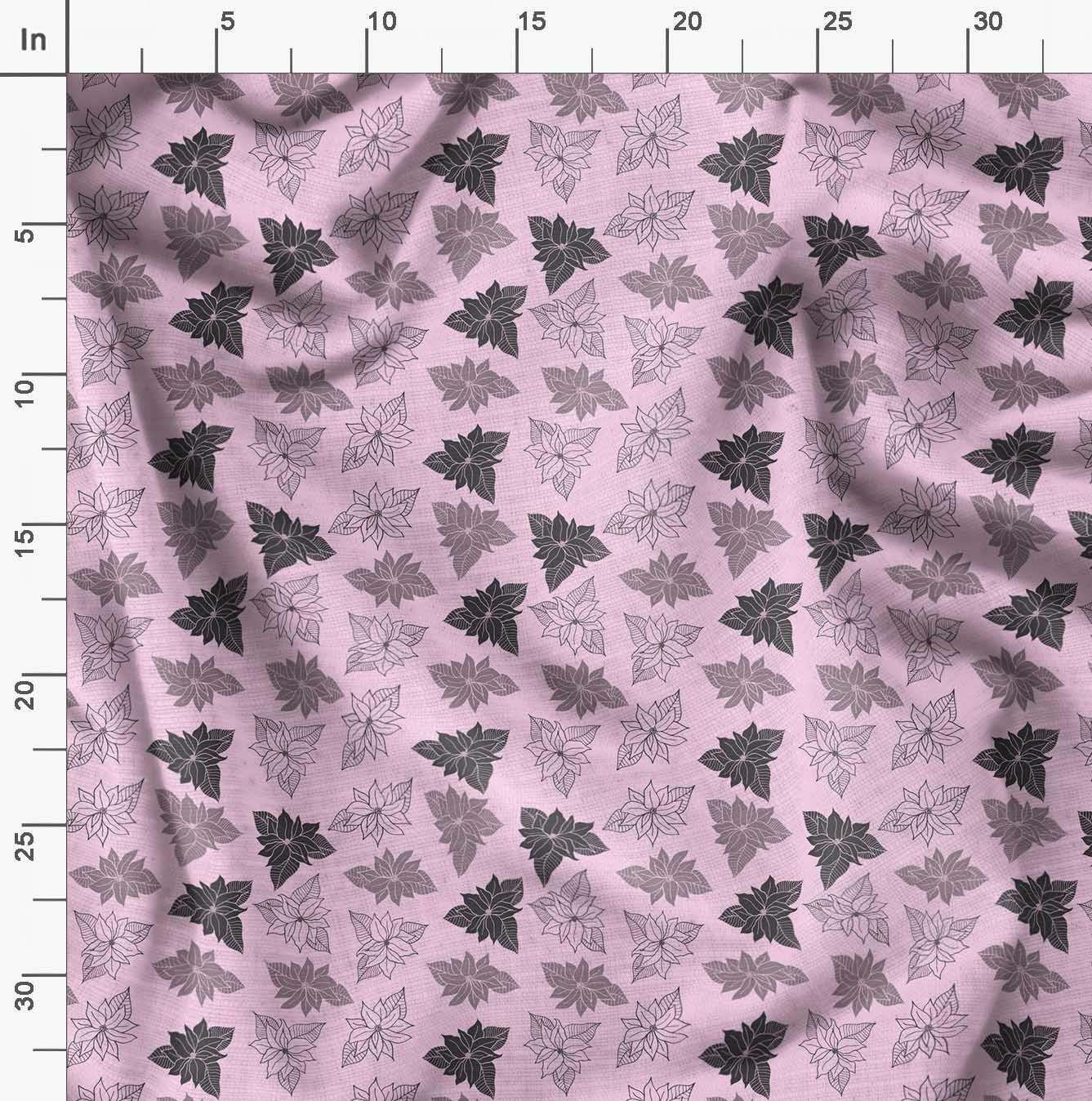 Soimoi Moss Georgette Pink Fabric by The Yard - 42 Inch Wide - Arbatax Lily Floral Printed Fabric for Dresses, Curtains & Home Decor | Elegant & Exotic Fashion Fabric for DIY Sewing Projects