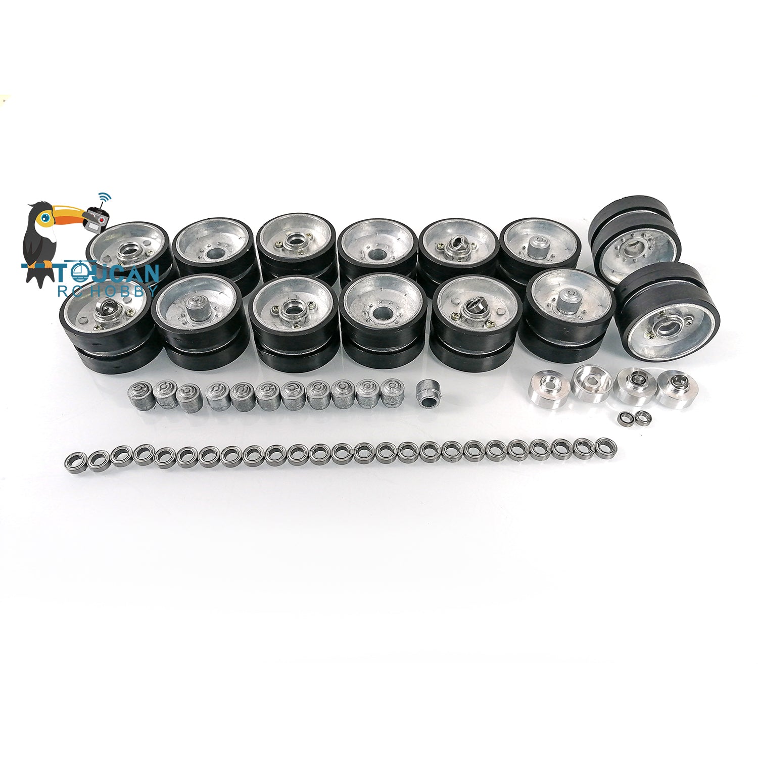 Henglong 1/16 RC Tank M1A2 Abrams Metal Sprockets Idler Road Wheels - DIY Model Accessory & Spare Part for Tank Enthusiasts | Perfect for RC Tank Upgrades, Repairs, and Custom Builds